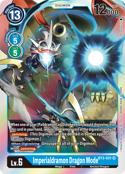 Imperialdramon Dragon Mode [BT3-031] [Release Special Booster Ver.1.5] | Total Play