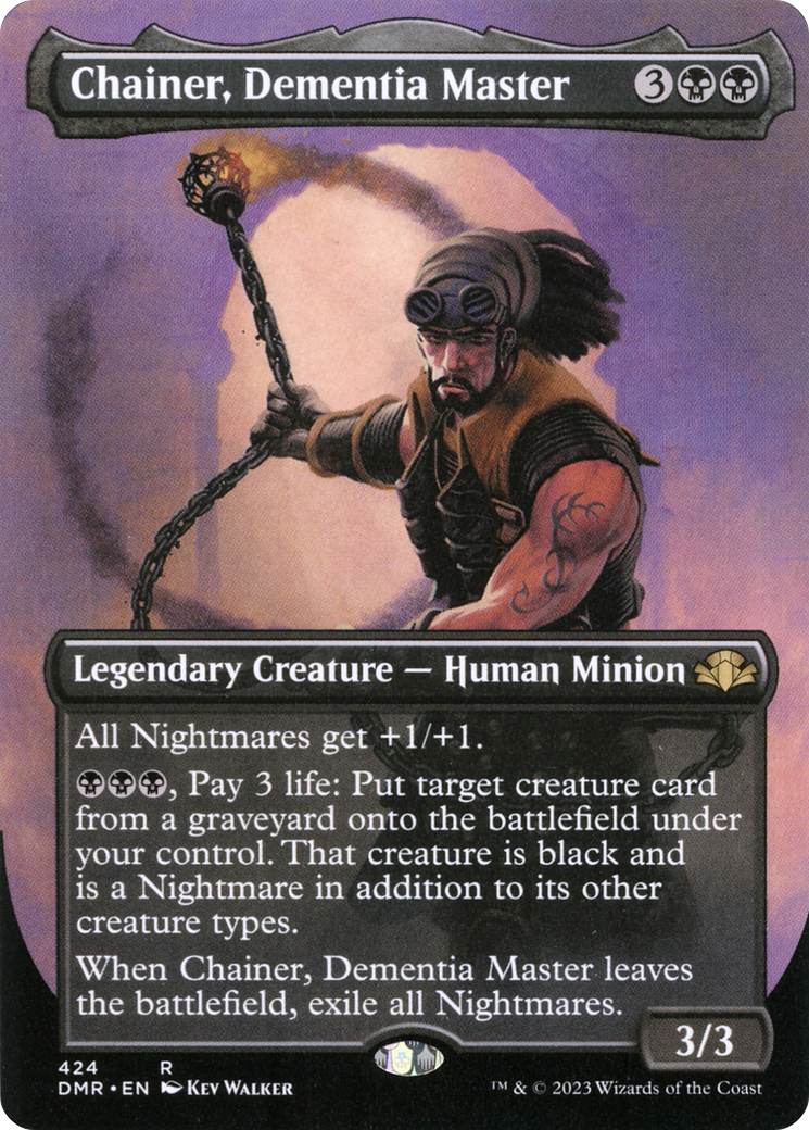 Chainer, Dementia Master (Borderless Alternate Art) [Dominaria Remastered] | Total Play