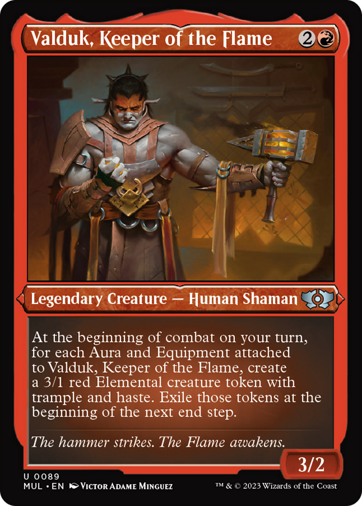 Valduk, Keeper of the Flame (Foil Etched) [Multiverse Legends] | Total Play