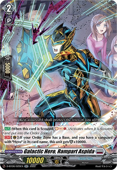 Galactic Hero, Rampart Aspida (D-BT06/029EN) [Blazing Dragon Reborn] | Total Play