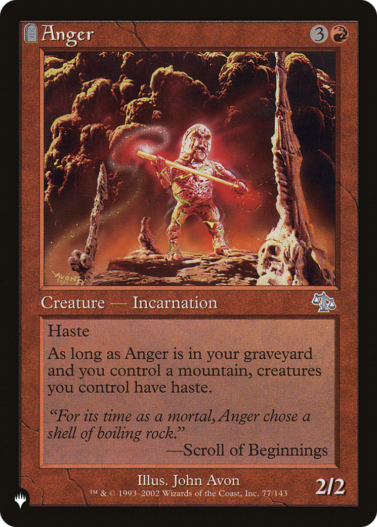 Anger (JUD) [The List Reprints] | Total Play