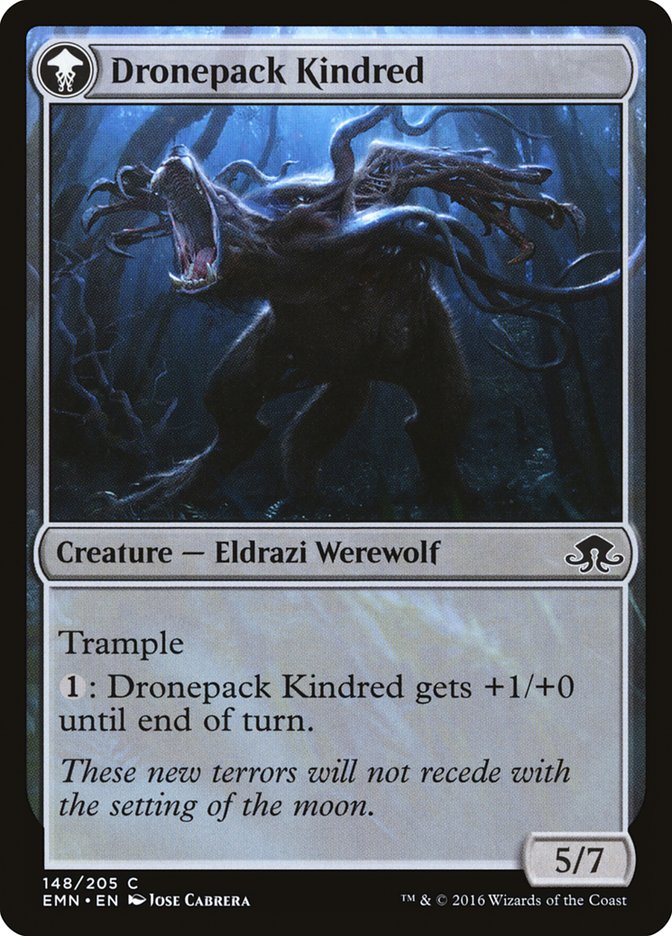 Vildin-Pack Outcast // Dronepack Kindred [Eldritch Moon] | Total Play