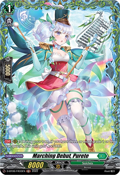 Marching Debut, Purete (D-BT06/FR33EN) [Blazing Dragon Reborn] | Total Play