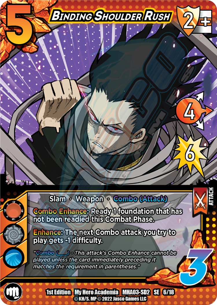 Binding Shoulder Rush [Eraser Head Clash Deck] | Total Play