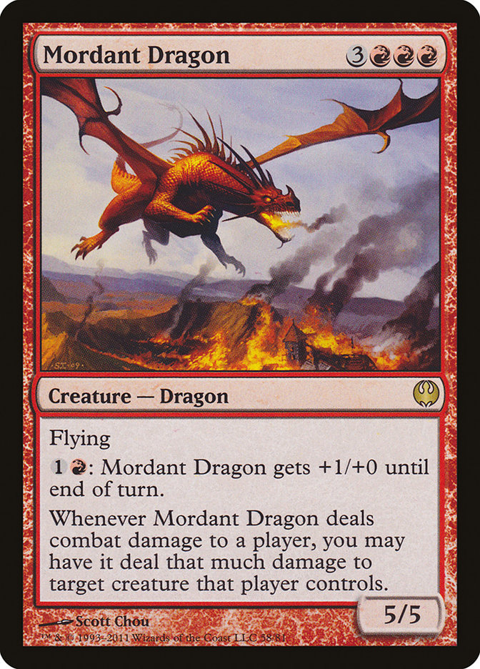 Mordant Dragon [Duel Decks: Knights vs. Dragons] | Total Play