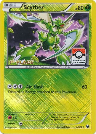 Scyther (4/108) (League Promo 1st Place) [Black & White: Dark Explorers] | Total Play