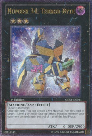 Number 34: Terror-Byte [GENF-EN041] Ultimate Rare | Total Play