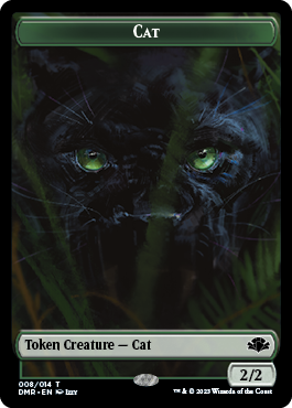 Zombie // Cat (008) Double-Sided Token [Dominaria Remastered Tokens] | Total Play