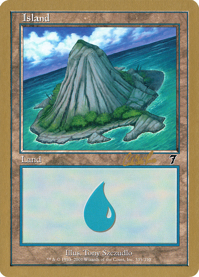 Island (cr335b) (Carlos Romao) [World Championship Decks 2002] | Total Play