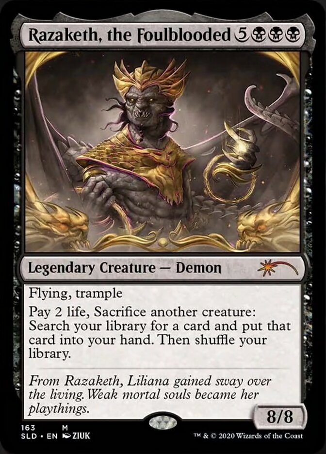 Razaketh, the Foulblooded (Foil Etched) [Secret Lair Drop Series] | Total Play