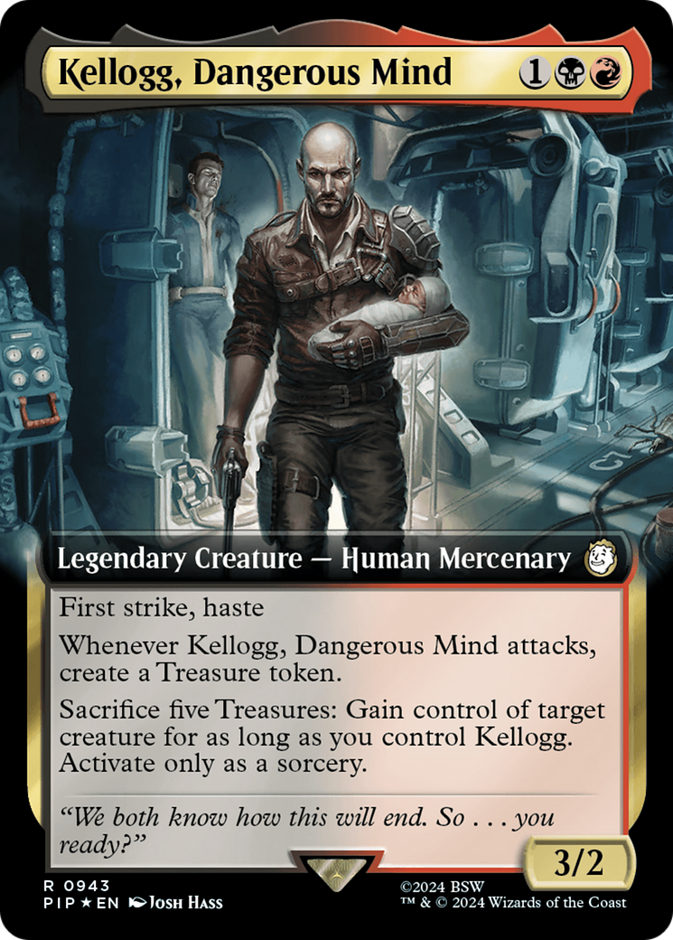 Kellogg, Dangerous Mind (Extended Art) (Surge Foil) [Fallout] | Total Play