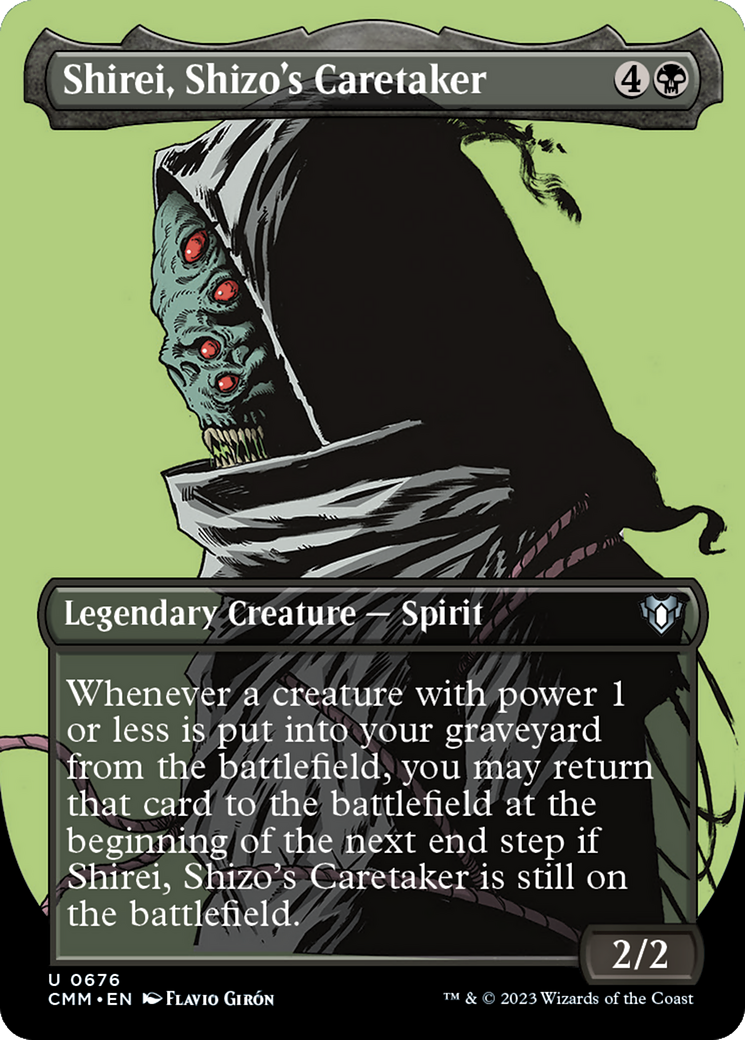 Shirei, Shizo's Caretaker (Borderless Profile) [Commander Masters] | Total Play