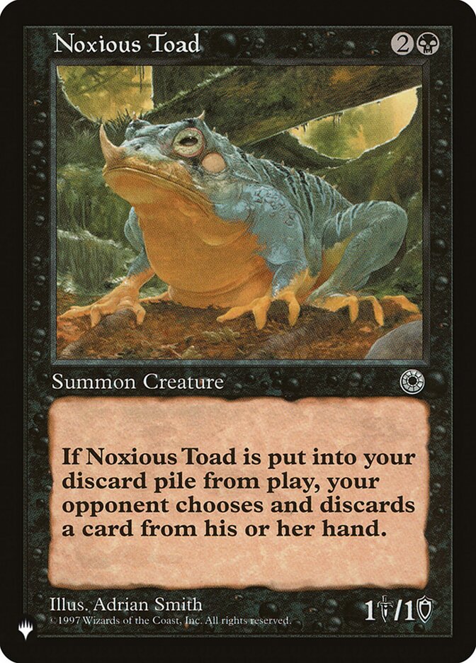 Noxious Toad [The List] | Total Play