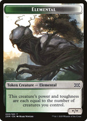 Demon // Elemental Double-Sided Token [Double Masters Tokens] | Total Play