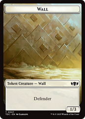 Wall // Spider Double-Sided Token [Tarkir: Dragonstorm Commander Tokens] | Total Play