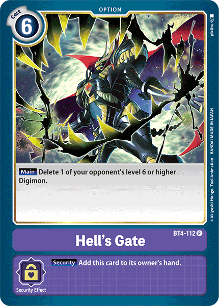 Hell's Gate [BT4-112] [Great Legend] | Total Play