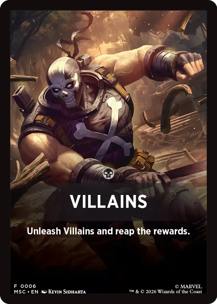 Villains Theme Card [Marvel Super Heroes Commander] | Total Play