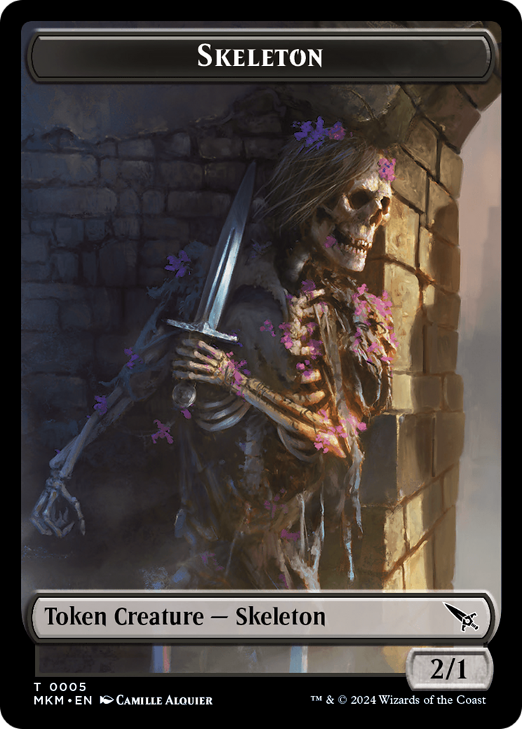 Skeleton Token [Murders at Karlov Manor Tokens] | Total Play