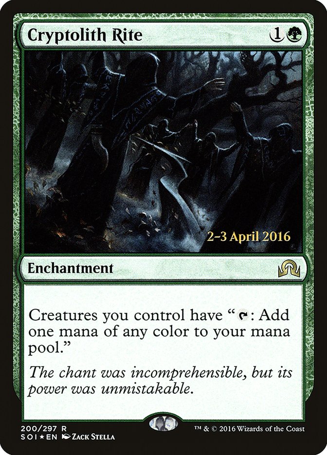 Cryptolith Rite [Shadows over Innistrad Prerelease Promos] | Total Play