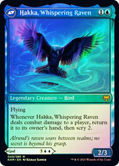 Alrund, God of the Cosmos // Hakka, Whispering Raven [Kaldheim Prerelease Promos] | Total Play