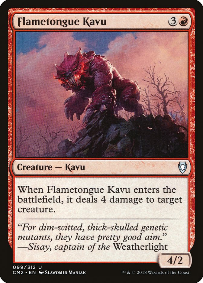 Flametongue Kavu [Commander Anthology Volume II] | Total Play