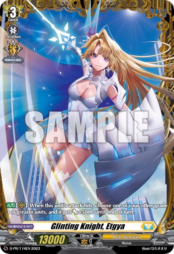 Glinting Knight, Etgya (Frame Rare) (D-PR/174EN) [D Promo Cards] | Total Play