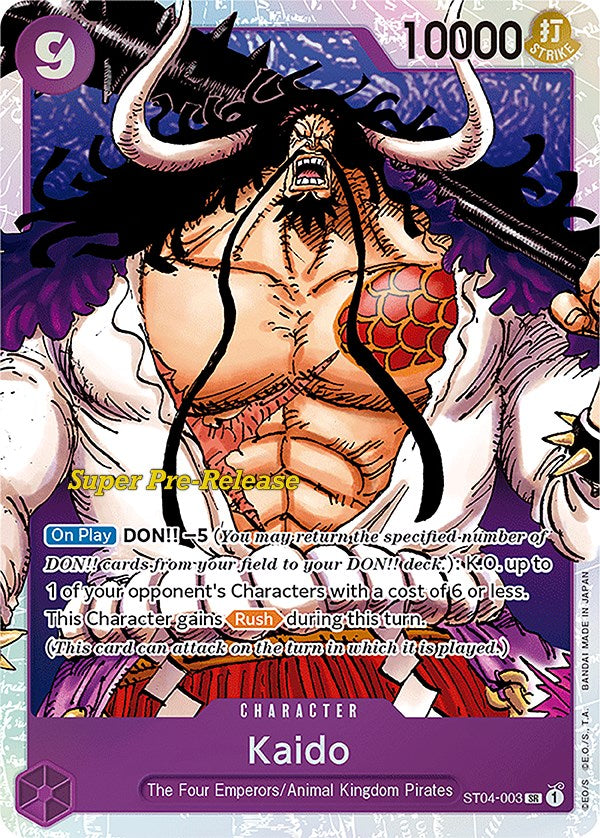 Kaido (003) [Super Pre-Release Starter Deck: Animal Kingdom Pirates] | Total Play