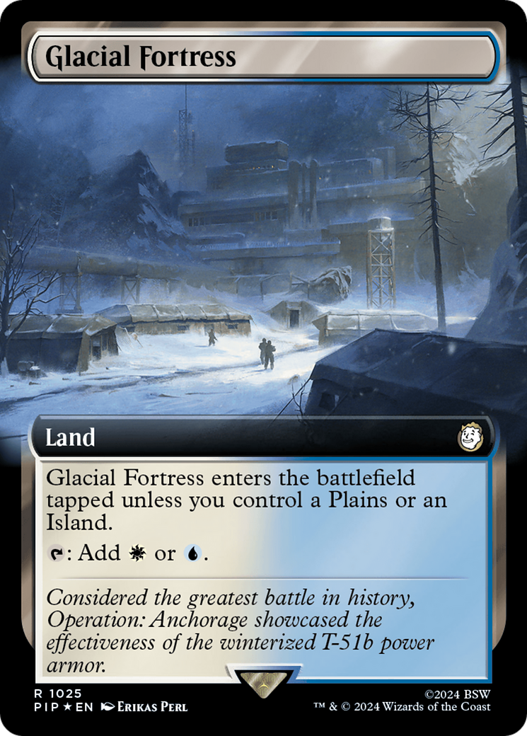 Glacial Fortress (Extended Art) (Surge Foil) [Fallout] | Total Play
