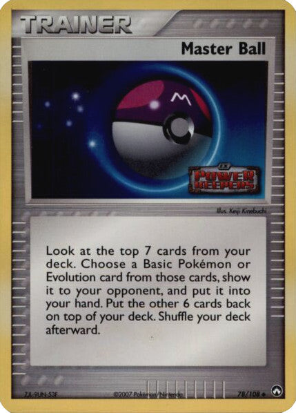 Master Ball (78/108) (Stamped) [EX: Power Keepers] | Total Play