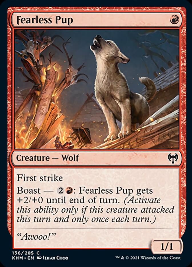 Fearless Pup [Kaldheim] | Total Play