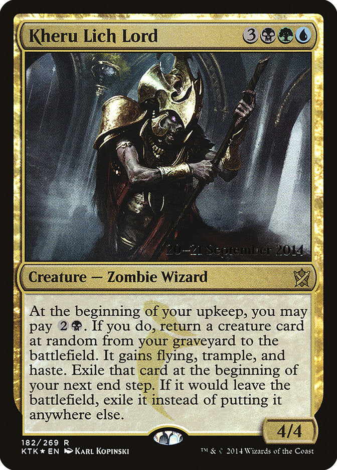 Kheru Lich Lord [Khans of Tarkir Prerelease Promos] | Total Play