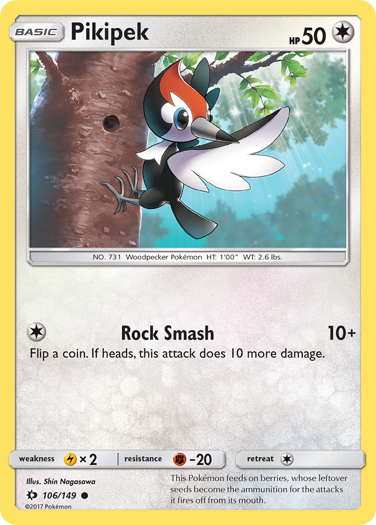 Pikipek (106/149) [Sun & Moon: Base Set] | Total Play