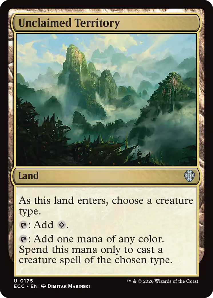 Unclaimed Territory [Lorwyn Eclipsed Commander] | Total Play