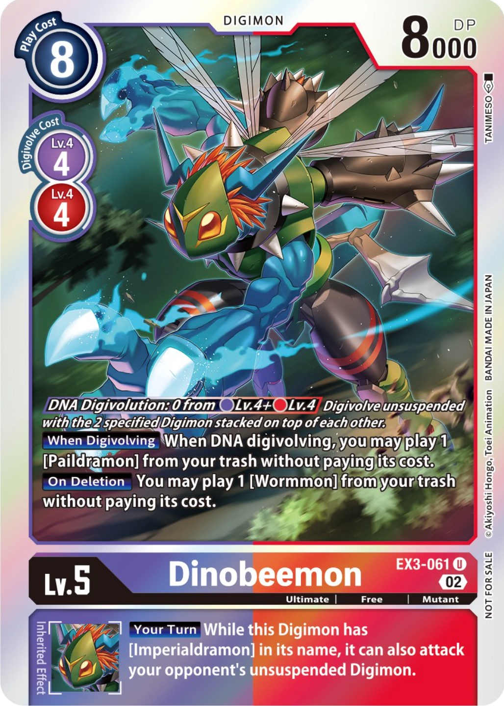 Dinobeemon [EX3-061] (Alternate Art) [Draconic Roar] | Total Play