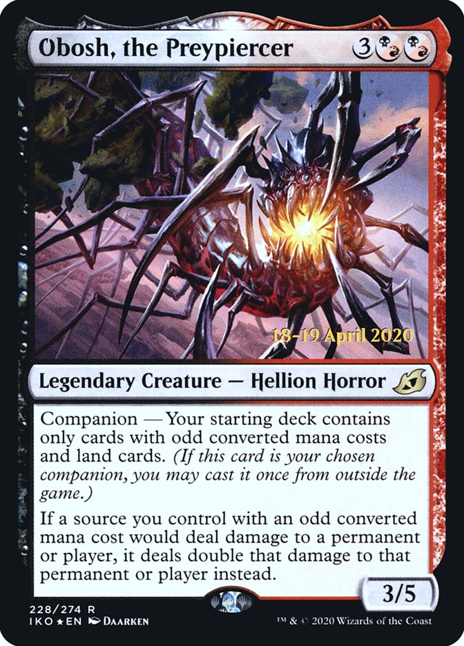 Obosh, the Preypiercer [Ikoria: Lair of Behemoths Prerelease Promos] | Total Play
