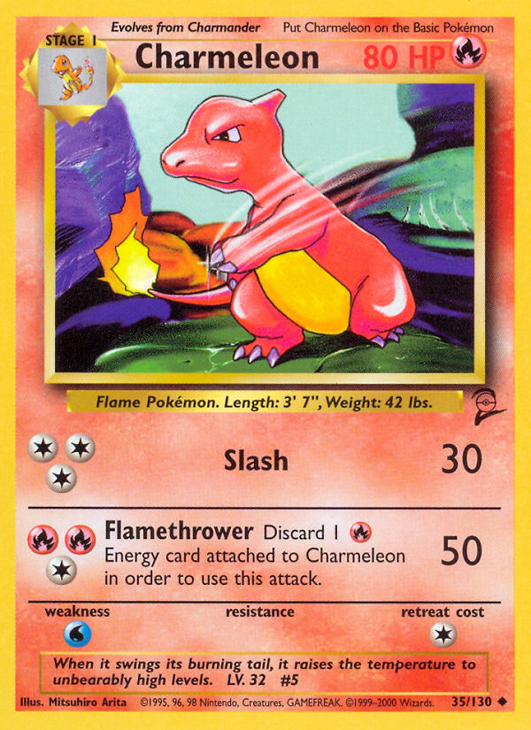 Charmeleon (35/130) [Base Set 2] | Total Play