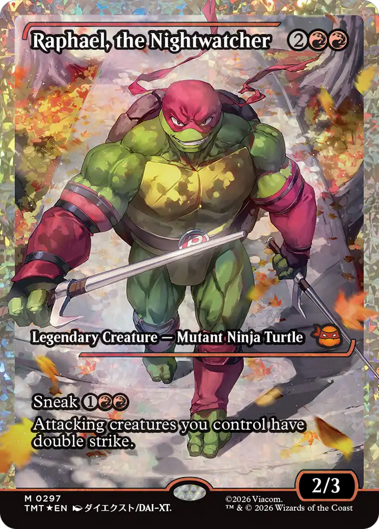 Raphael, the Nightwatcher (Showcase) (Fracture Foil) [Teenage Mutant Ninja Turtles] | Total Play