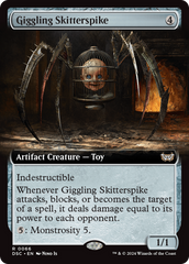 Giggling Skitterspike (Extended Art) [Duskmourn: House of Horror Commander] | Total Play