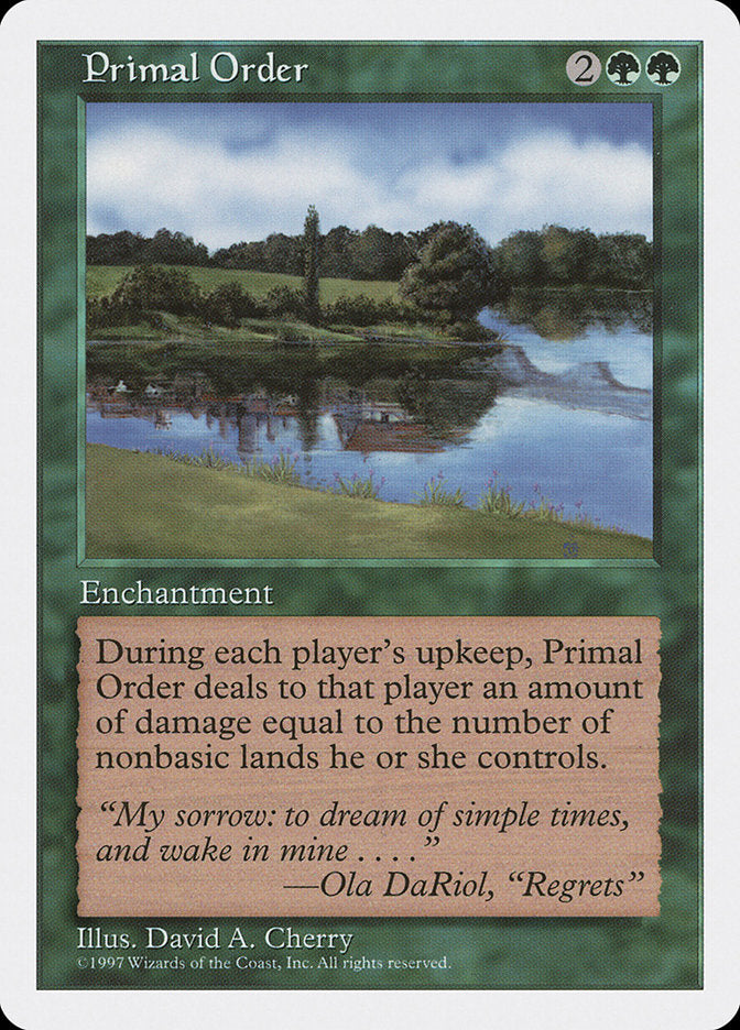 Primal Order [Fifth Edition] | Total Play
