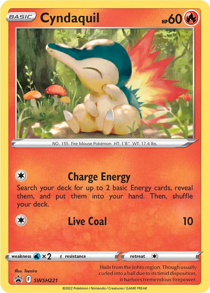 Cyndaquil (SWSH221) [Sword & Shield: Black Star Promos] | Total Play