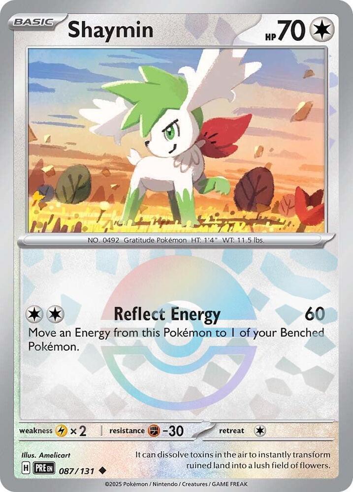 Shaymin (087/131) (Poke Ball Pattern) [Scarlet & Violet: Prismatic Evolutions] | Total Play