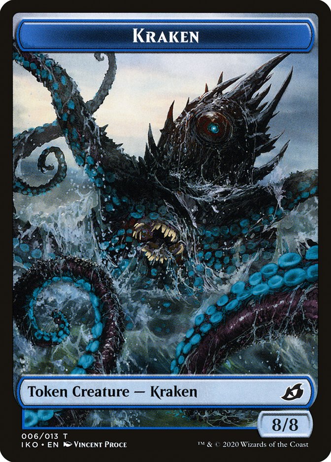 Kraken Token [Ikoria: Lair of Behemoths Tokens] | Total Play
