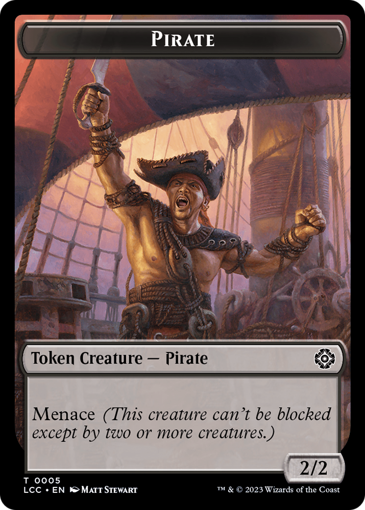 City's Blessing // Pirate (0005) Double-Sided Token [The Lost Caverns of Ixalan Commander Tokens] | Total Play