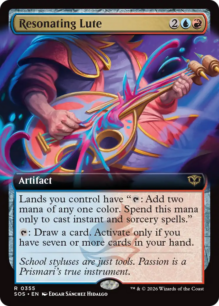 Resonating Lute (Extended Art) [Secrets of Strixhaven] | Total Play