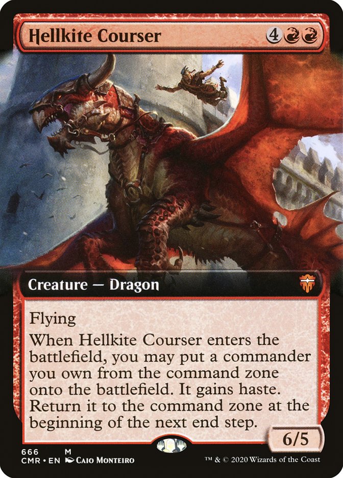 Hellkite Courser (Extended Art) [Commander Legends] | Total Play