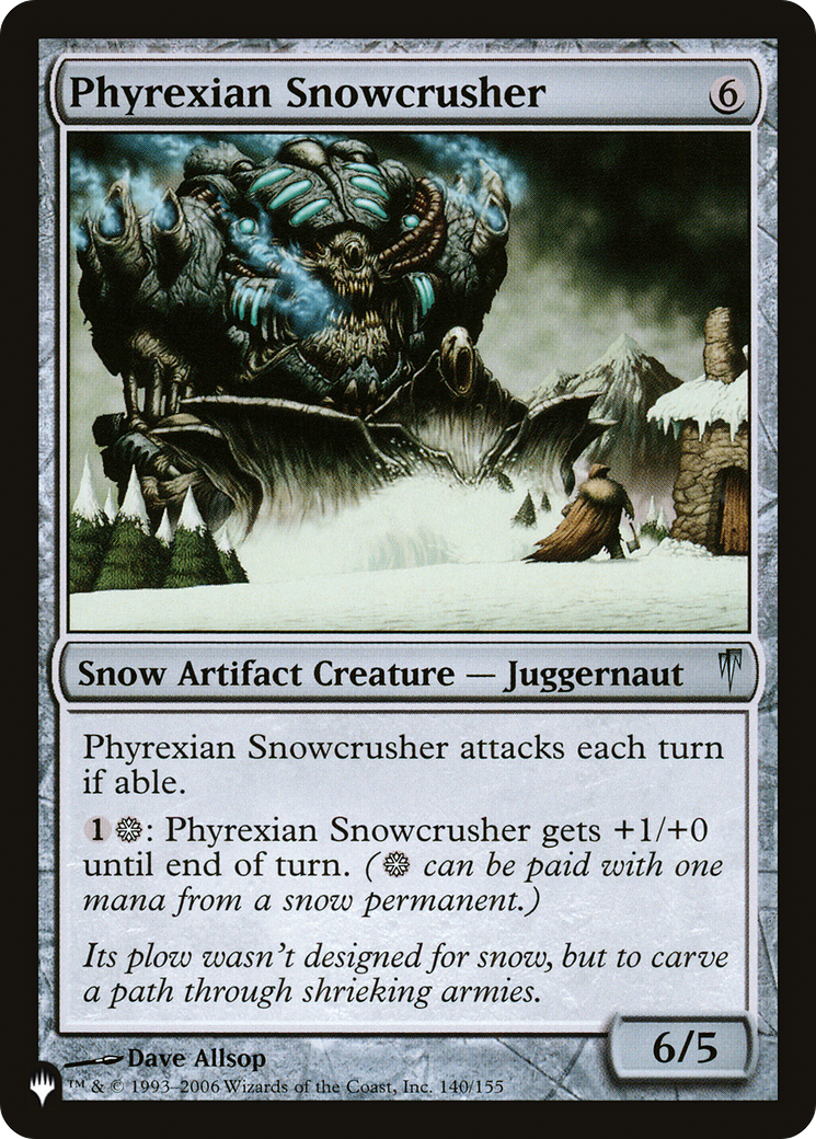 Phyrexian Snowcrusher [The List] | Total Play