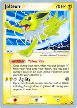 Jolteon Star (101/108) (Psychic Lock - Jason Klaczynski) [World Championships 2008] | Total Play