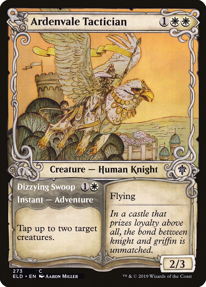 Ardenvale Tactician // Dizzying Swoop (Showcase) [Throne of Eldraine] | Total Play
