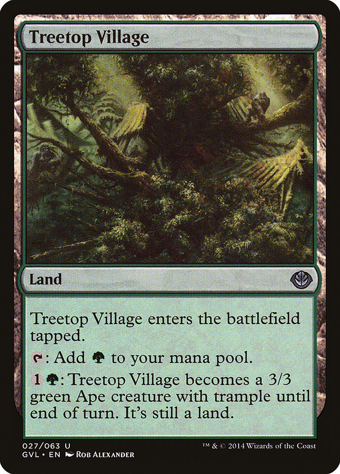 Treetop Village (Garruk vs. Liliana) [Duel Decks Anthology] | Total Play