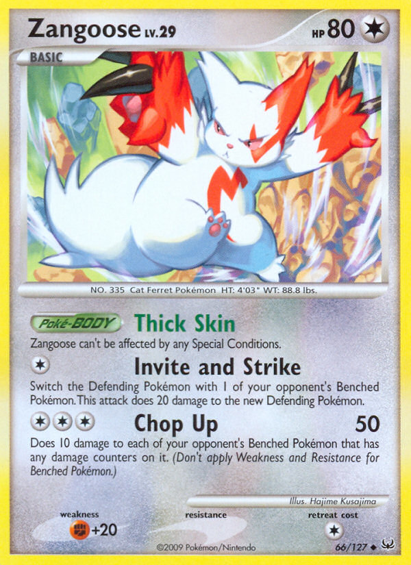 Zangoose (66/127) [Platinum: Base Set] | Total Play